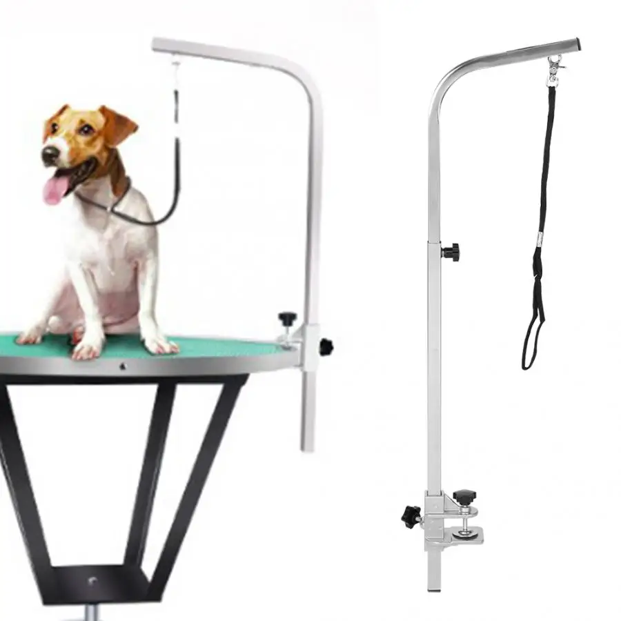 

L-shaped Dog Pet Cat Animal Pet Puppy Grooming Table Arm Dog Noose with Adjustable Clamp Holder for Dog Cat Dog Harness