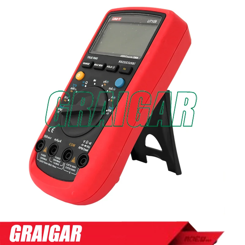 

Handheld Automotive Multi-Purpose Meters UNI-T UT109 Digital Automotive Multimeter Auto range AC DC voltmeter Ammeter tester