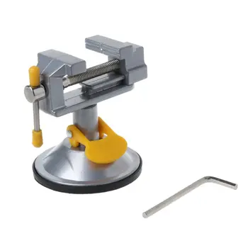 

360 Degree Fixed Frame Sucker Clamp Adjustable Table Vise Rotatable lloy Bench Screw for DIY Crafts Mold Repair Tool