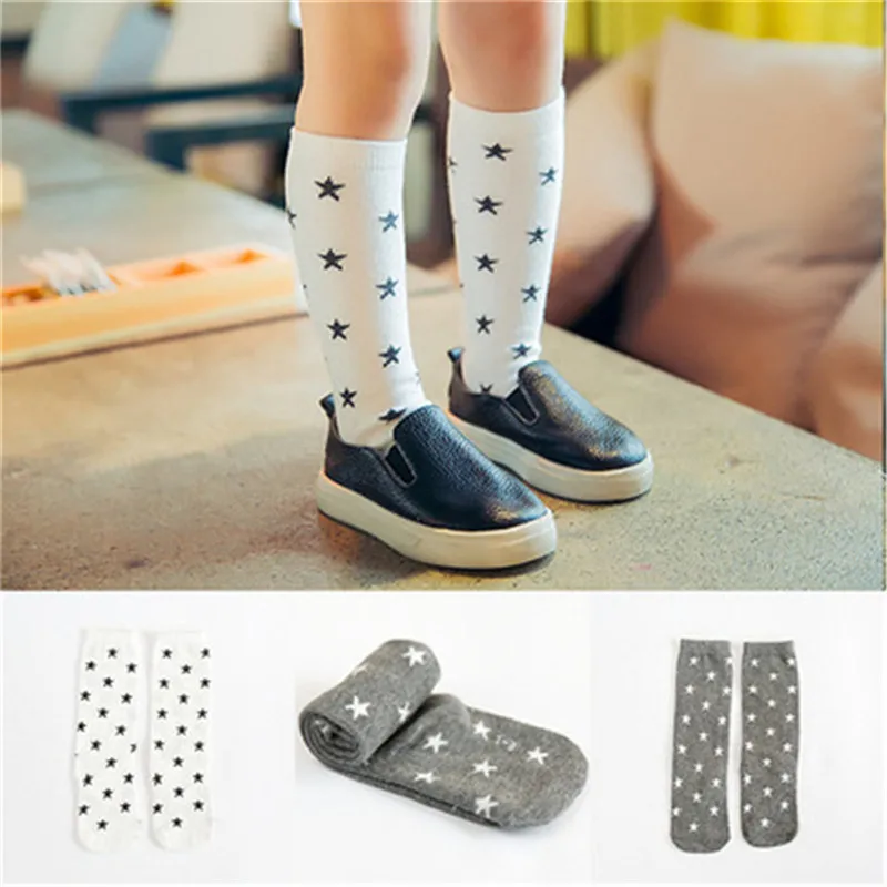 Носки для малышей милые мягкие хлопковые носки Kawaii для девочек Детские Носки с рисунком утки и пингвина Длинные теплые носки для маленьких мальчиков