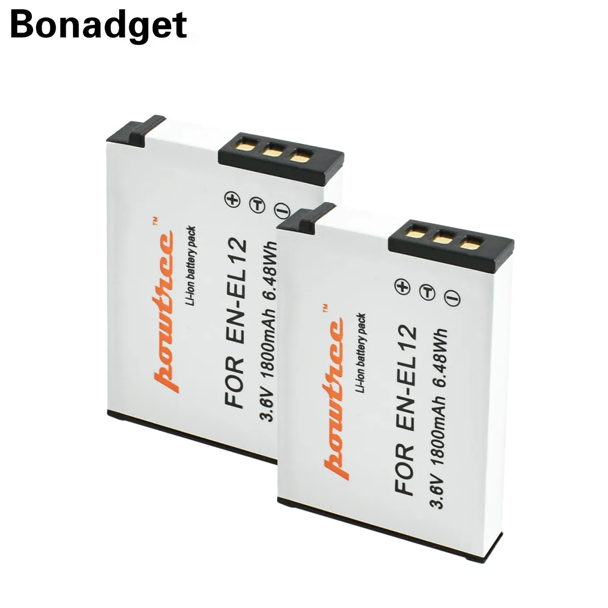

Bonadget EN-EL12 EN EL12 Battery For Nikon S610 S610c S620 S630 S710 P300 P310 P330 S6200 S6300 S9400 S9500 Camera Battery