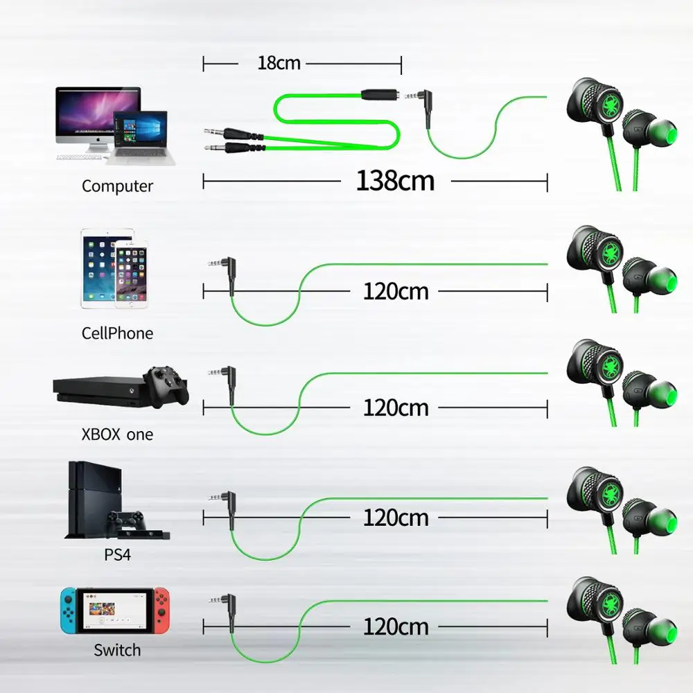 PLEXTONE G15 New product upgrade 3 5mm in ear wired gaming earphone with mic noise reduction music metal magnetic headset