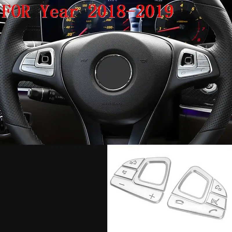 Automovil декоративная хромированная система управления интерьер модный аксессуар яркие блестки части автомобиля 18 19 для Mercedes Benz E класс