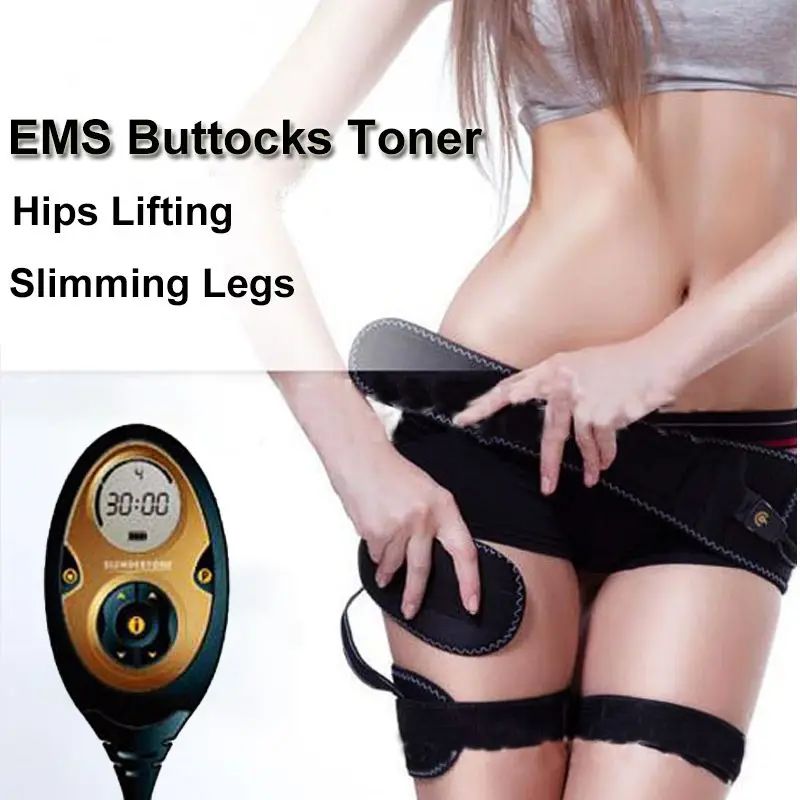 Supports Belt Slimming Products Massager Intensity Rechargeable EMS Toning Slim Belt Braces Bottom Toner Firm Hips Legs Lifting