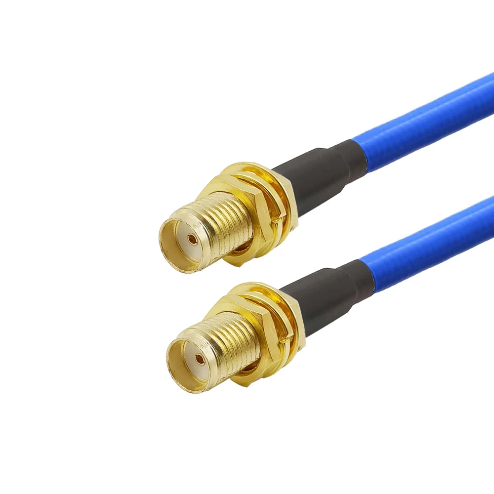 70CM SMA Female to SMA Female Jack RG402 141'' Semi-Flexible Coaxial RF Cable with FEP Jacket Low Loss for WiFi Booster