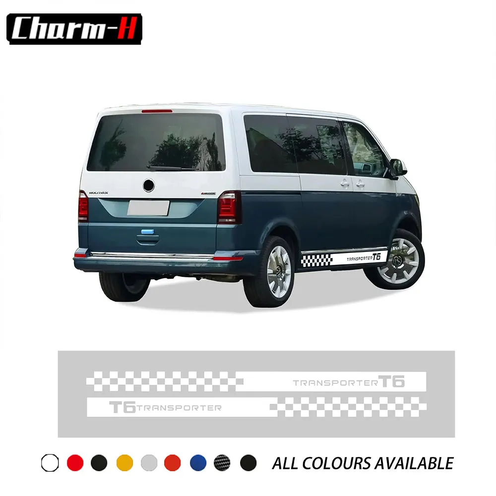 Наклейки на дверь автомобиля боковую юбку полосы наклейки для Volkswagen VW Transporter Multivan