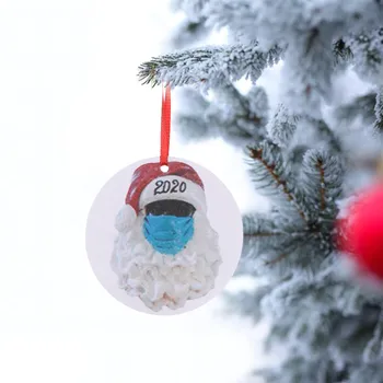 

1PC Christmas Funny Santa Claus Pattern Pendant Christmas Tree Decorations Santa Claus pattern pendant Christmas tree