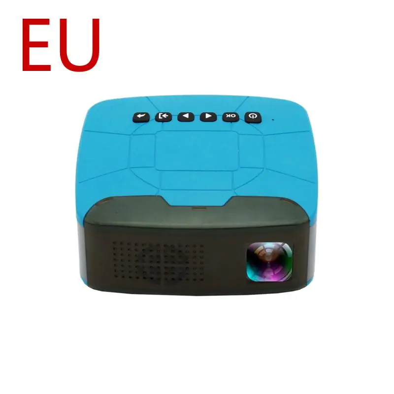 EU Mr NEW U20 мини-проектор Встроенный динамик USB HDMI AV видео полный портативный проектор HD для домашнего кинотеатра проектор - Цвет: EU