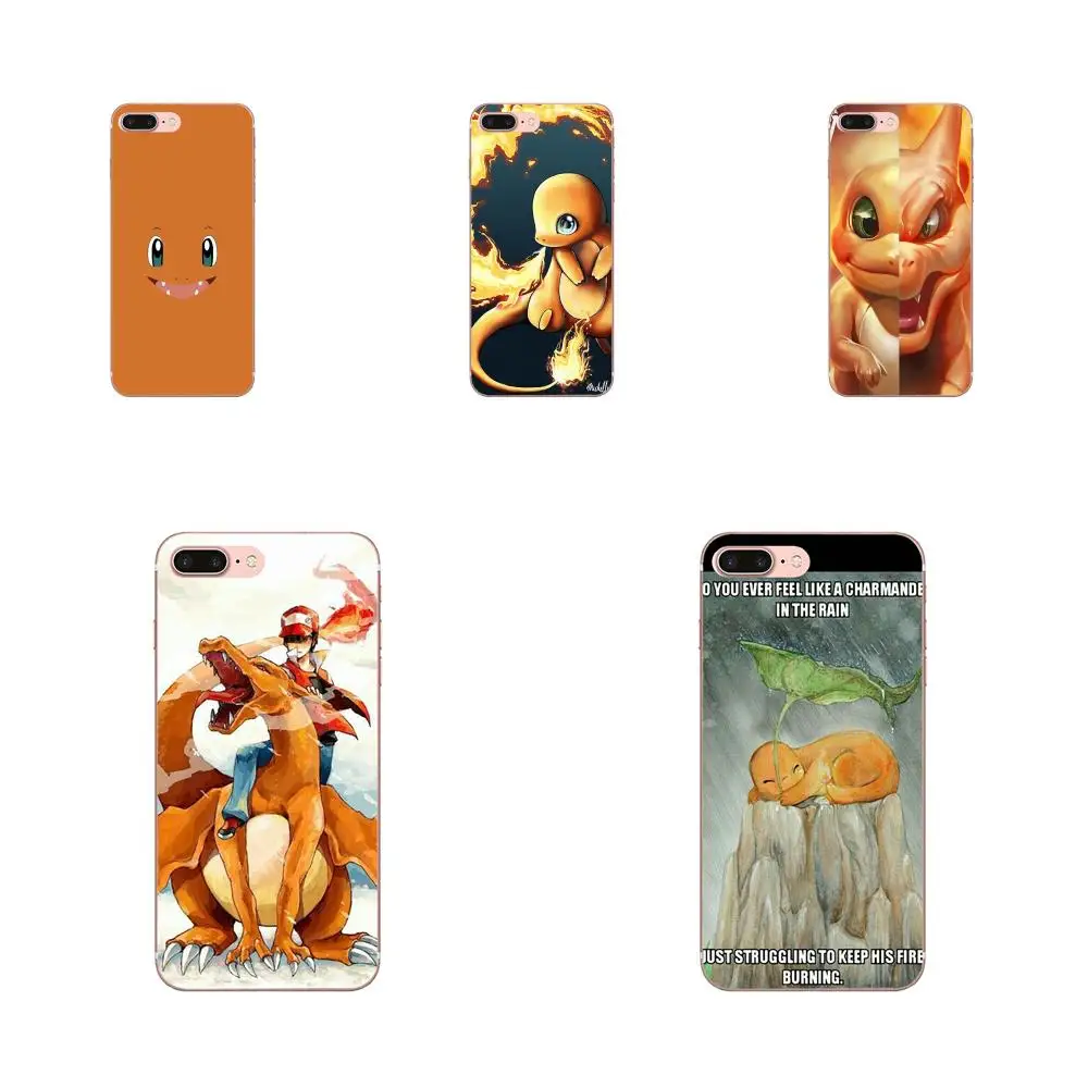 Для Apple iPhone 4 4S 5 5C 5S SE 6 6S 7 8 Plus X XS Max XR мягкий TPU арт онлайн Чехол аниме чармандер |