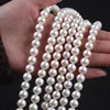 Fine Jewelry Hot Selling Chinese Akoya Round Shape Natural White Color Pearl Strand 6