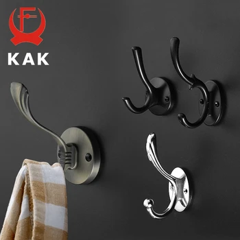 

KAK Zinc Alloy Vintage Bronze Cloth Hook Hangers Wall Hook Coat Bag Hat Hanging Hooks Bathroom Kitchen Anitque Racks with screws