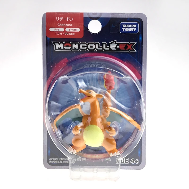 Takara Tomy Pokemon Moncolle-EX Sun Moon 5 см мини-игрушка коллекционная фигура Fire Fling Charizad 154518 |