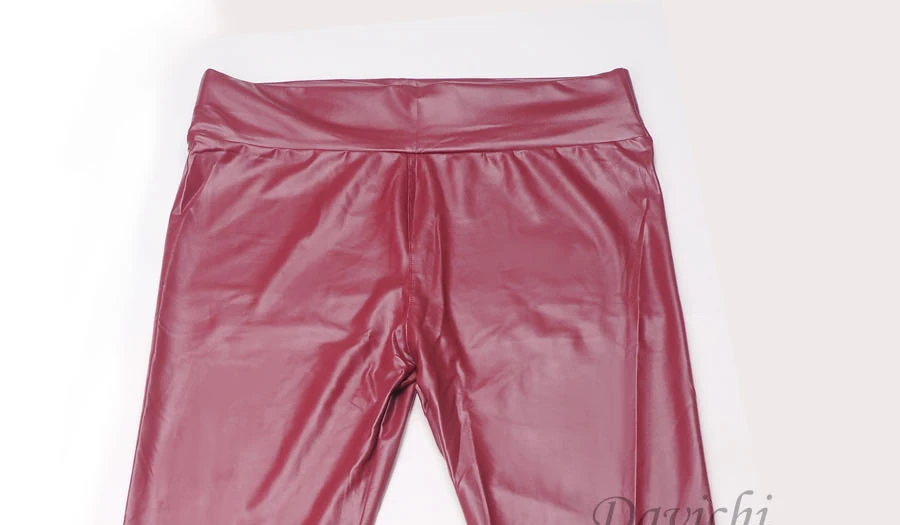 lularoe leggings Red Pants Women High Waist Sexy Artificial Leather Trousers Fashion Street Style Bar Nightclub Elegant Women's Pants 2021 lularoe leggings
