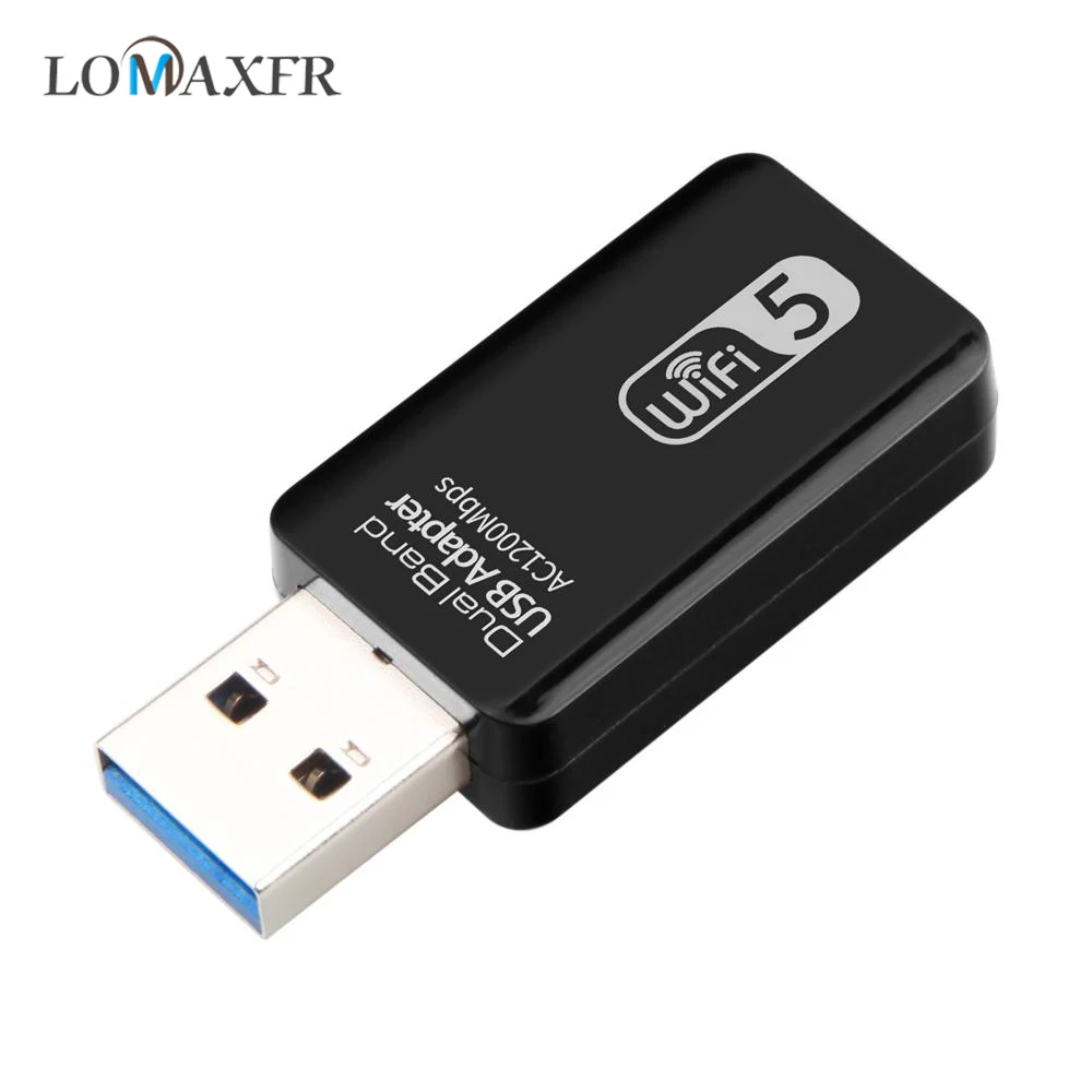 

USB WiFi Adapter 1200Mbps 5GHz 2.4GHz Mini Wireless WiFi Antenna Dual Band 802.11b/n/g/ac Computer Network Card Receiver PK 600