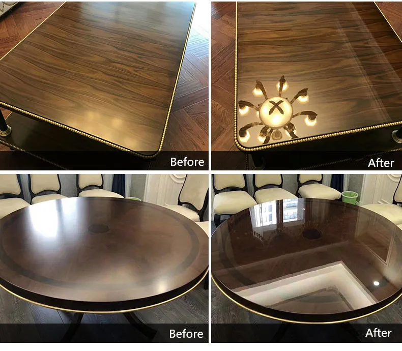 

SUNICE Clear Furniture Film Furniture Protective Film Anti-scratch Vinyl Wrap Wallpaper for Tabletop Desk Marble Wooden
