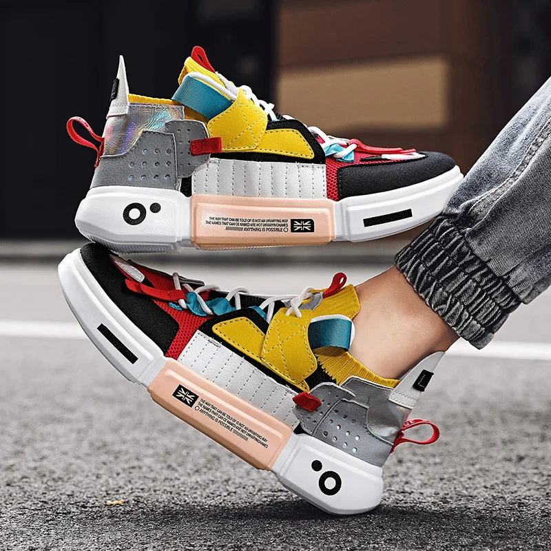 

Fashion Spring Colorful Men Casual Shoes Hot Breathable Chunky Shoes Men Comfortable Men's Luxury Sneakers Zapatillas Hombre