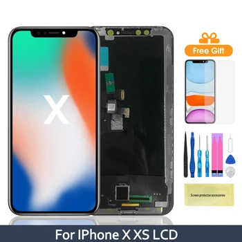 

OLED Lcd Display For IPhone X XS Lcd Display Touch Screen Digitizer With 3D Touch Assembly Replacement For IPhoneX XS