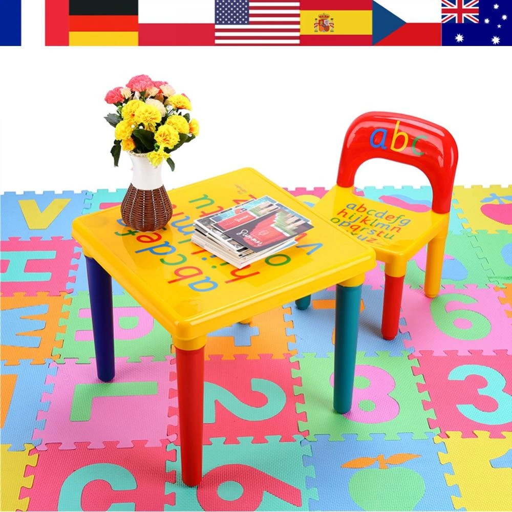 plastic table and chairs for children