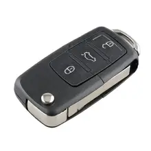 3 Buttons Flip Folding Smart Remote Car Key Fob For VW Volkswagen PASSAT Polo Skoda Seat 1J0959753DA 434Mhz With ID48