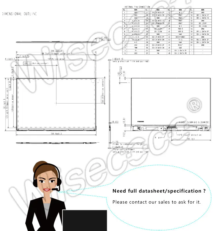 Wisecoco 8,9 дюймов 2K TFT ЖК-экран DLP SLA 3d принтер дисплей 2560*1600 HDMI привод плата для Wanhao Дубликатор 8 D8 панель