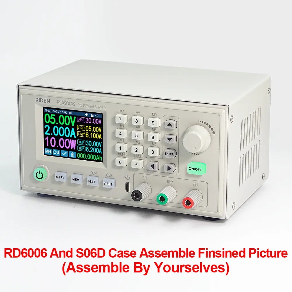Цифровой источник питания чехол S06A S06D для RD6006 RD6006W преобразователь напряжения только металлический корпус не содержит блок питания
