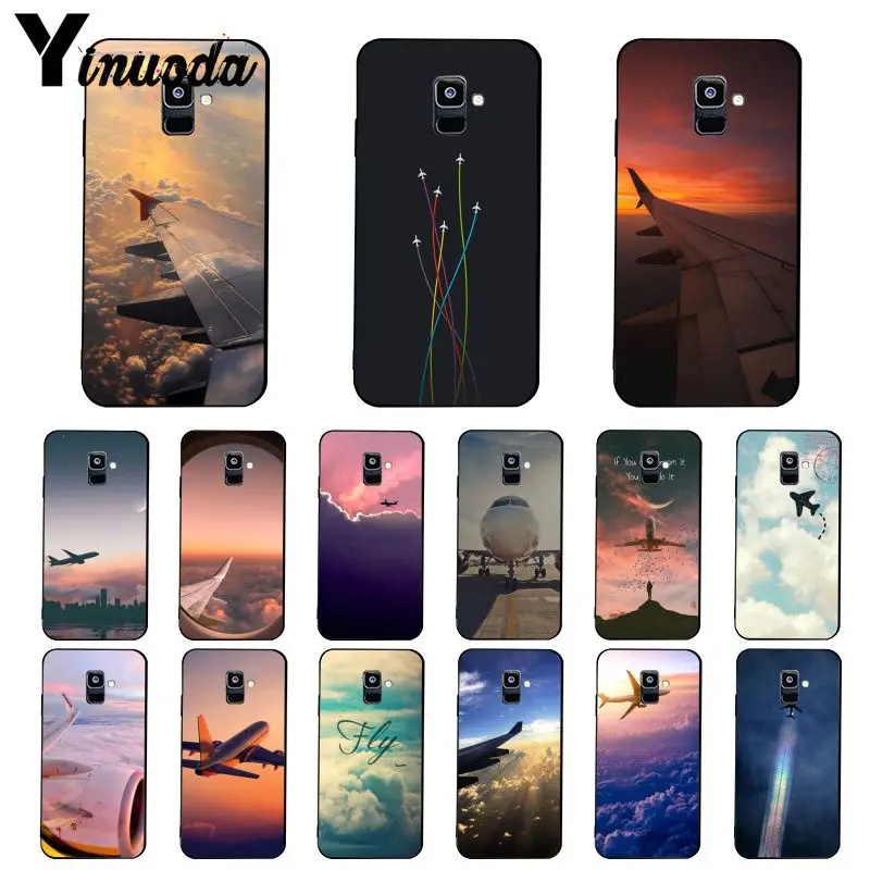 Yinuoda самолета fly путешествия облака самолет чехол для телефона Samsung Galaxy A7 A50 A70 A20 A30