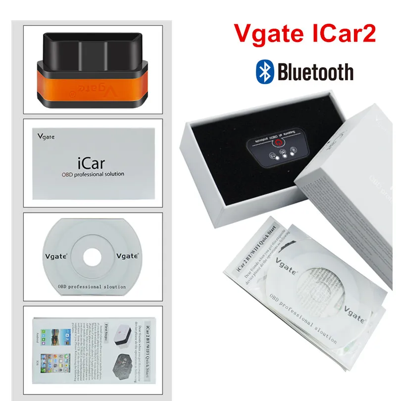 

Vgate iCar 2 ELM327 Wifi/Bluetooth OBD2 Diagnostic Tool for IOS iPhone/Android Icar2 Bluetooth wifi ELM 327 OBDII Code Reader