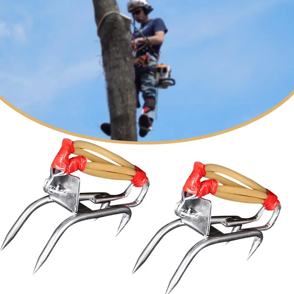 

Tree Climbing Spikes Stainless Steel Claw Non Slip Climbing Crampons Cleats Shoe Cover Ice Crampons For Hunting Fruit Picking