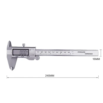 

Silver Digital Vernier Caliper 0-150mm + Stainless Steel 32 Feeler Gauge Electronic Digital Vernier Caliper Silver