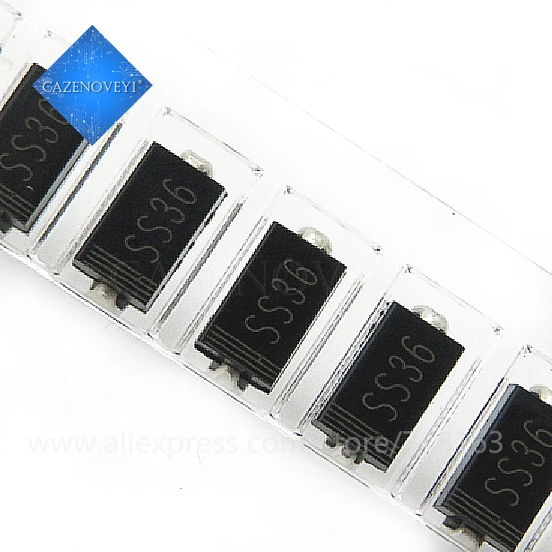 100 шт./лот SS36 SR360 SK36 30 в 60A SMA SMD наличии | Электронные компоненты и принадлежности