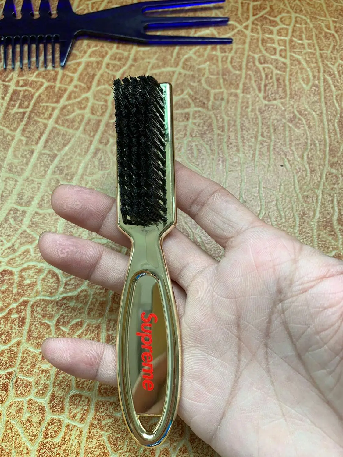 

Plastic handle beard brush soft wool nylon brush portable cleaning shaving brush