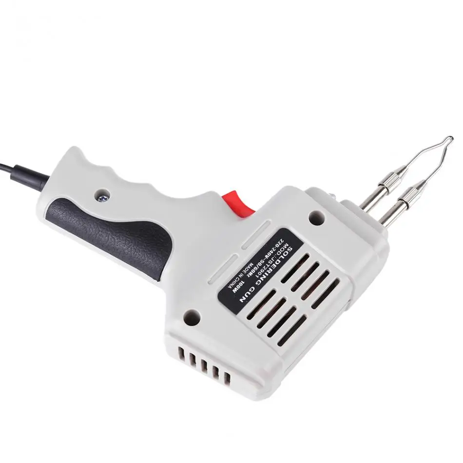 Electrical Soldering Iron Gun Hot Air Heat Gun Hand Welding Tool With Solder Wire Welding Repair Tools Kit EU 220V 100W