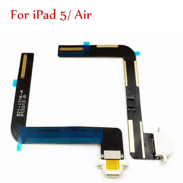 Зарядный порт док-станция USB разъем гибкий кабель для iPad 2/3/4 5 Air 2 6 Mini 1 2 3 4 ленты запасные части-в мобильном телефоне - Цвет: for ipad5 Air black