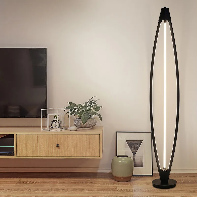 AC85 265V изогнутые Угловые пол минимализм светодиодный лампы с регулировкой
