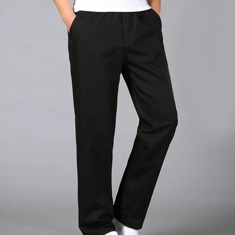 

Autumn Winter men pants 5XL 6XL Waist 130cm Plus size Fleece Thick style pants men 2 colors