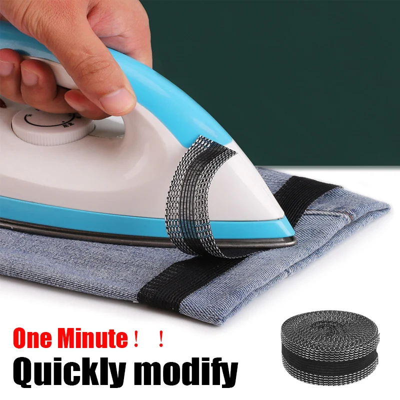 Self-Adhesive Quick Pants Paste Iron on Edge Shorten Repair for Jean Clothing Apparel DIY Sewing Fabric | Дом и сад