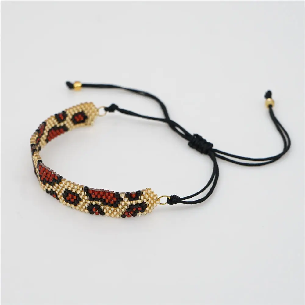 ABL247, Pulseras Mujer Moda MIYUKI браслет с бусинами для женщин Леопард золотые браслеты Instagram Мода ручной работы miyuki joyeria