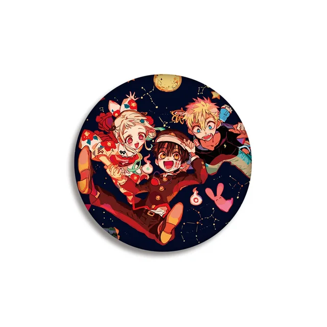 Toilet Bound Hanako Kun Anime Badges on a Backpack NENE Anime Icons Pins Badge Decoration Brooches Metal Badges For Clothes DIY 1