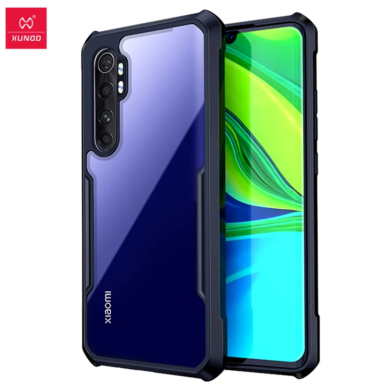 

Xundd Phone Case For Xiaomi Mi Note 10 Lite Case Shockproof Case Protective Shell back Transparent Cover Airbag Bumper cases