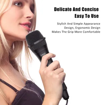 

Microphone Handheld Professional Wired Dynamic Microphone Wired Microphone Clear Voice Mic for PS4 Switch WIIU XBOX