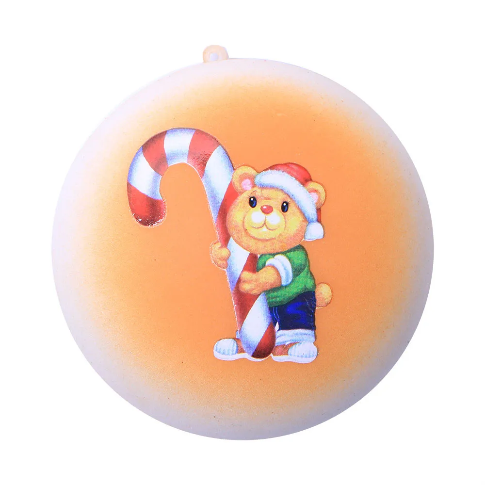 Orange Игрушки для снятия стресса, рождественские подарки для детей, подвеска для ключей, ароматизированный медведь, хлеб, поднимающийся, очень медленно, расслабляющая, милая игрушка - Цвет: Orange