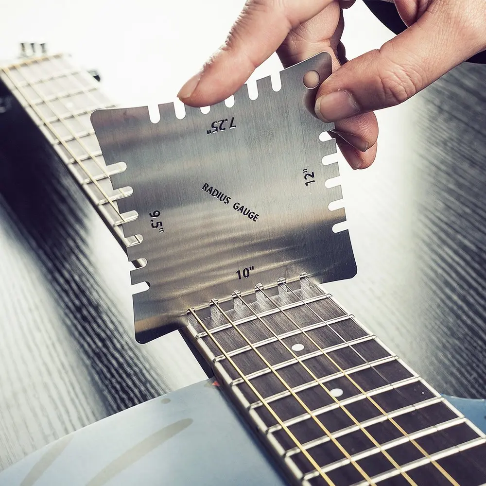 

Guitar Fingerboard Fretboard Measuring Tool Set Stainless Steel Measuring Tool For String Music Instruments Accessories Kits