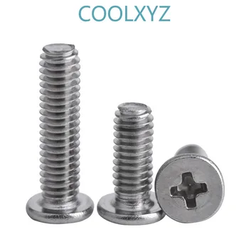 

[M2M2.5M3M4] 304stainless steel cross flat head screw flat round head screw CM computer screw 50PCS