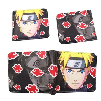 

Anime Naruto Folding Wallet Stationery PU Magical Case Coin Bags For Student Cartoon Figure Toys Xmas Present for Children
