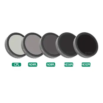 

For DJI OSMO ACTION Camera Lens Filter Set Optical Glass CPL ND4-PL ND8-PL ND16-PL ND32-PL for DJI Osmo Action Accessories