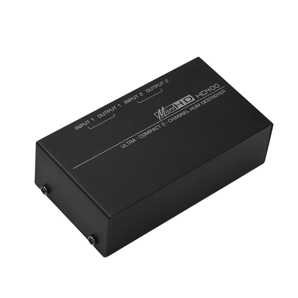 

Music Instrument HD400 Ultra-compact Hum Destroyer 2-channel Hum Eliminator Noise Filter with 1/4 Inch TRS Inputs Outputs