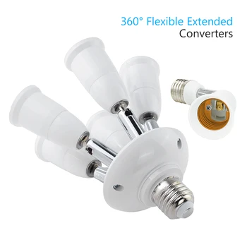 

1/2/3/4/5 in 1 E27 Splitter Light Socket LED Bulb Standard Base Adapter Lamp Conversion Converter High Quality Lamp Bulb Holder
