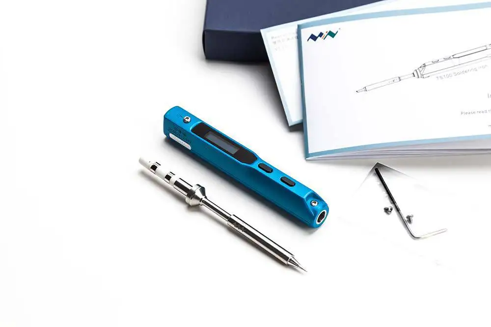 

New Style-Customizable Intelligent Programmable TS100 Mini Electric Iron Sapphire Blue I Set, Exclusive Agent