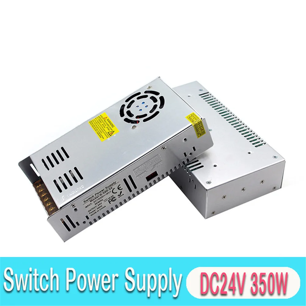 

Single Output Small Volume 350W 24V 14.6A Switching Power Supply Transformers AC110V 220V TO DC24V SMPS for Led CCTV 3D Printer