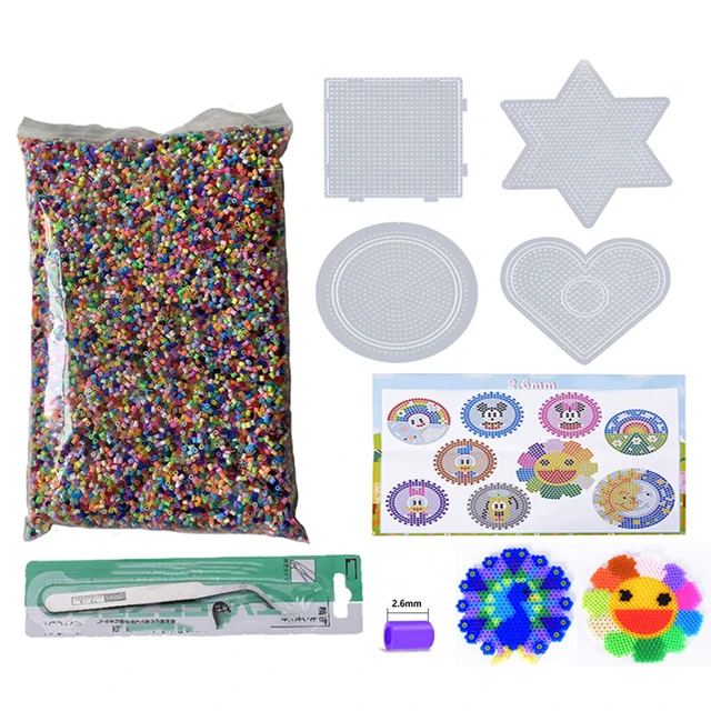 Fuse Beads Kit 5mm Set Iron Melting Beads Pixel Art Puzzle for Kids Hama  Beads Diy 3D Puzzles Handmade Gift Children Toy - AliExpress